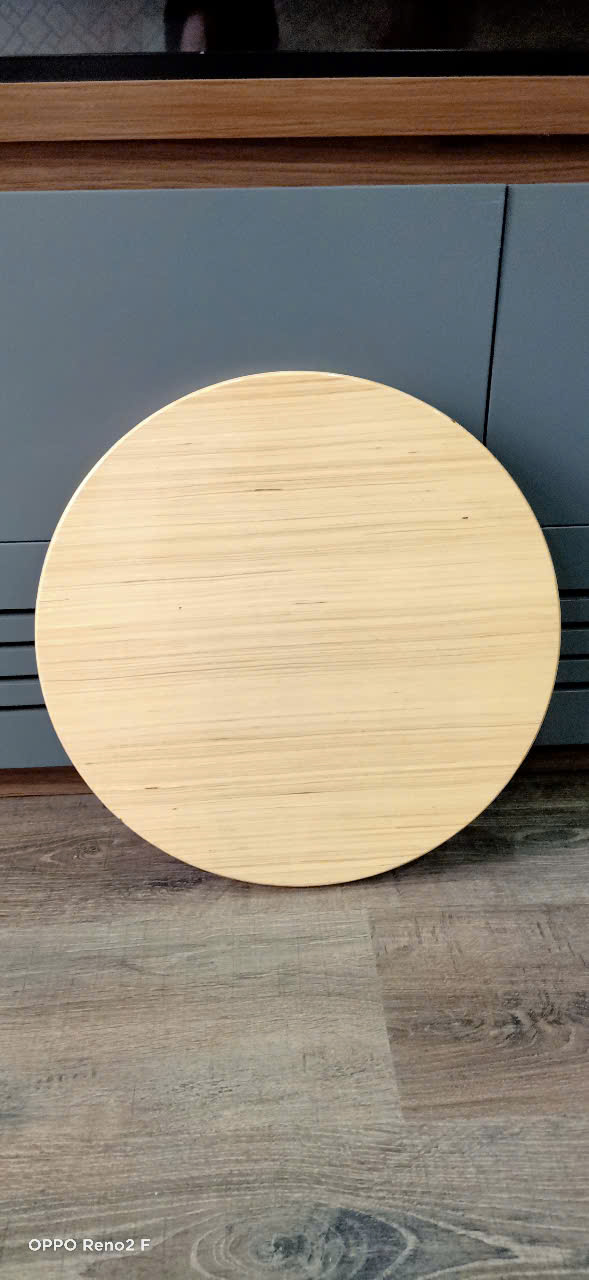 mặt bàn gỗ plywood tròn  sơn pu đa dạng màu sắc