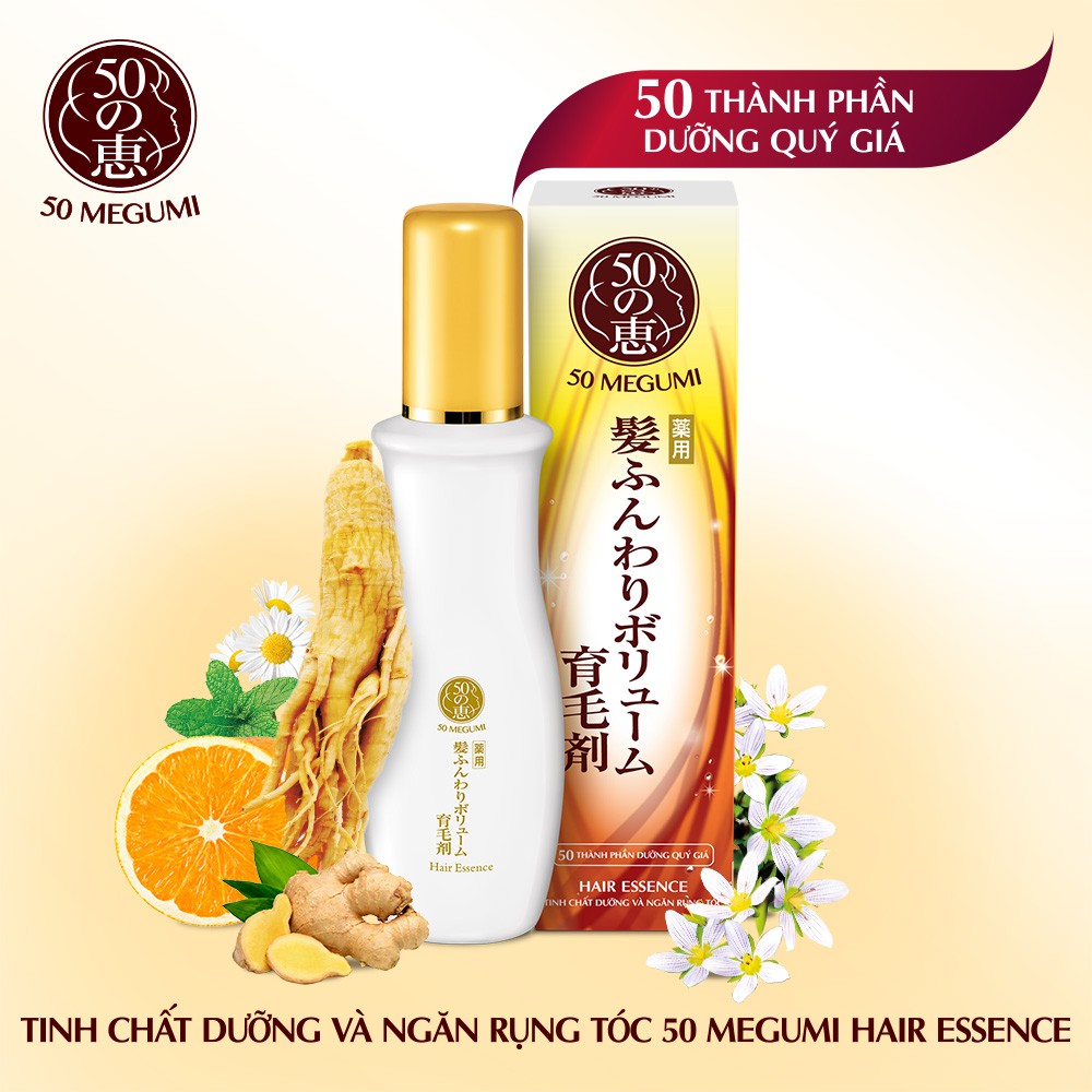 Tinh Chất Dưỡng Và Ngăn Rụng Tóc 50 Megumi Hair Essence 120Ml