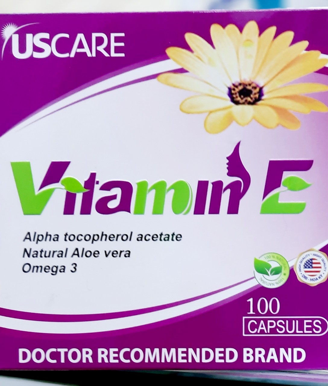 Vitamin E 100 viên dưỡng da ngăn ngừa lão bảo vệ sắc đẹp