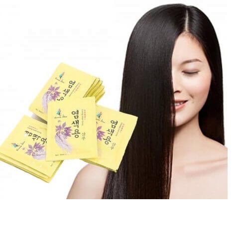 Com bo 10 gói dầu gội đen tóc nhân sâm Hàn Quốc ( Hàng chính hãng)