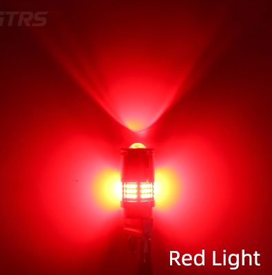 MAXGTRS 2x CANBUS 1157 BAY15D P21/5W 7443 W21/5W 60SMD 1156 2016 LED Bulb Red Car Backup Brake Light BA15S Lamp No Error Hyper Flash