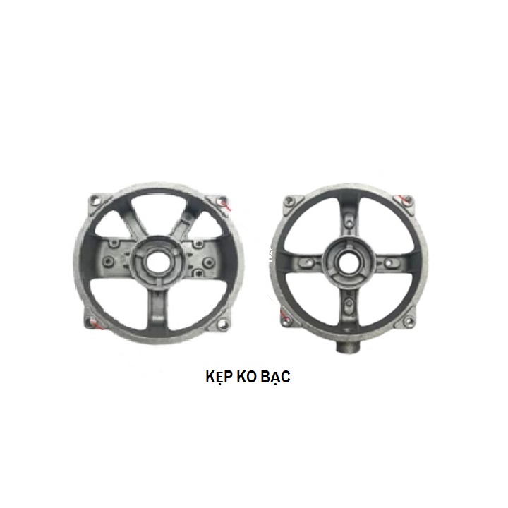 Kẹp nhôm stator quạt có răng - lồng chụp sato b3 b4 b5 b6 - 3HT