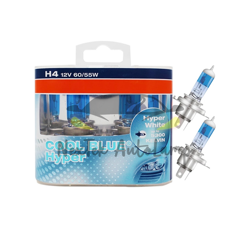 For OSRAM Cool Blue Hyper H1 H4 H7 H11 HB3 HB4 12V 5300K Đèn pha halogen ô tô trắng Đèn pha ban đầu