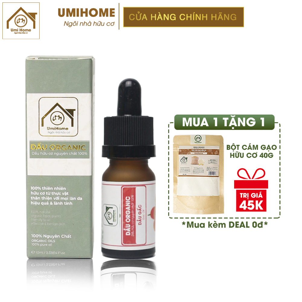 Dầu Gấc nguyên chất UMIHA hữu cơ | Gac Fruit Oil 100% Organic 30ml