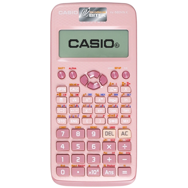 Máy Tính Casio FX580VN X-PK - Màu Hồng - Tặng Kèm Bút Ngẫu Nhiên