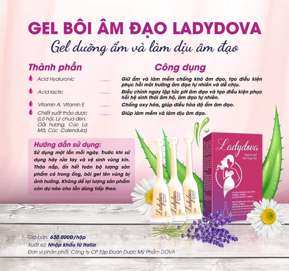 Gel phụ khoa Lady Dova hàng chuẩn