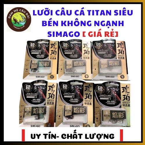 Lưỡi simago không nghạnh câu cá  câu đài  lưỡi simago chính hãng  siêu rẻ
