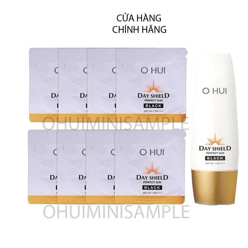 [Date 2023] Gói kem chống nắng OHUI Day Shield Perfect Sun Black