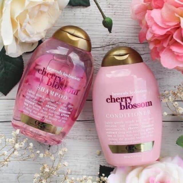 [Hcm]Dầu Gội & Dầu Xả Ogx Cherry Blossom????