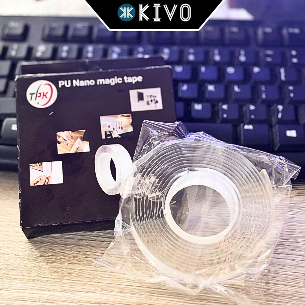 Băng Keo 2 Mặt Siêu Dính Trong Suốt Nano 3M,2M - Băng Keo Trong Suốt 2 Mặt Chịu Lực/ Băng Keo 2 Mặt 