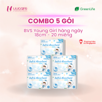 Combo Tiết kiệm Băng vệ sinh UUcare Singapore Young Girl hàng ngày 18cm