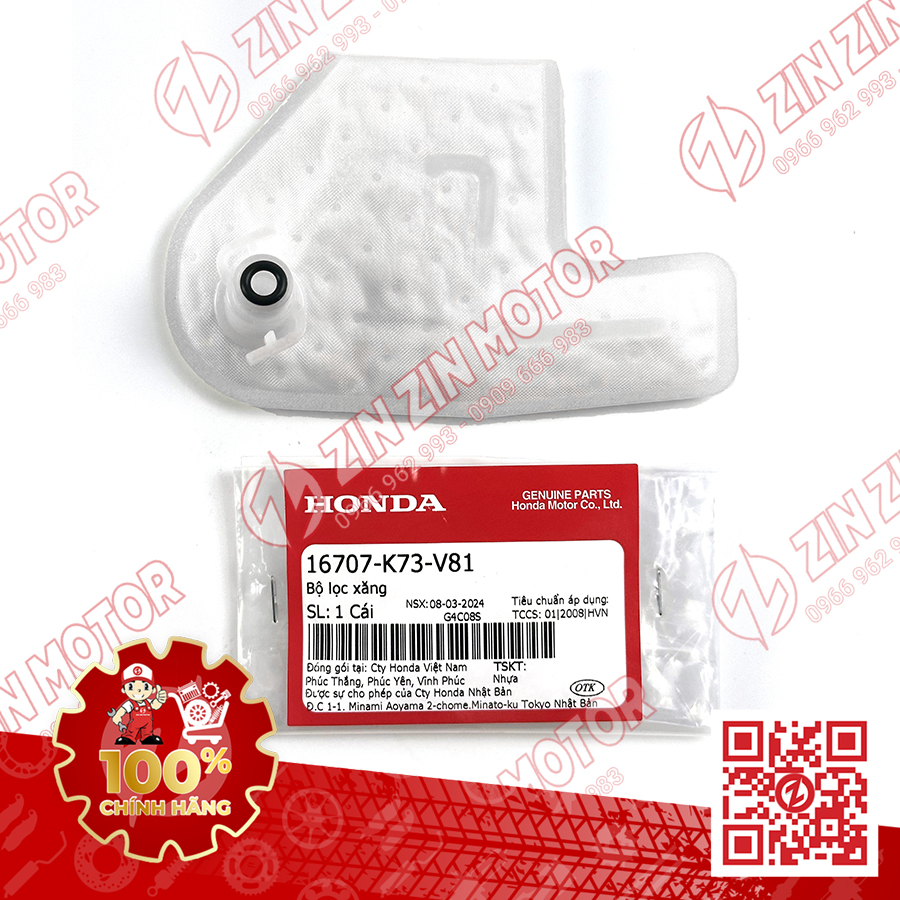 Lọc Xăng Future 125 Fi Led 2018 - 2024+ Xe Future 125 2012 - 2017 16707-K73-V81 16707-KZV-T01 17572-