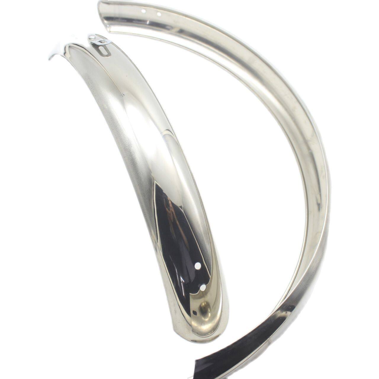 Cặp Vè Chắn Bùn Inox Trắng Loại Xịn Dành Cho Xe Đạp Dành Cho Xe 700  660  600  20x1.75