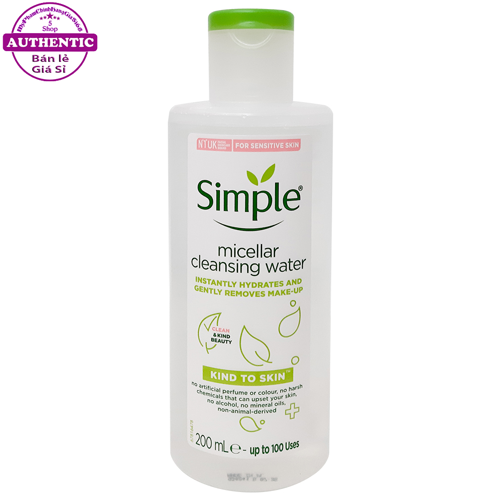 NƯỚC TẨY TRANG SIMPLE KIND TO SKIN MICELLAR CLEANSING WATER