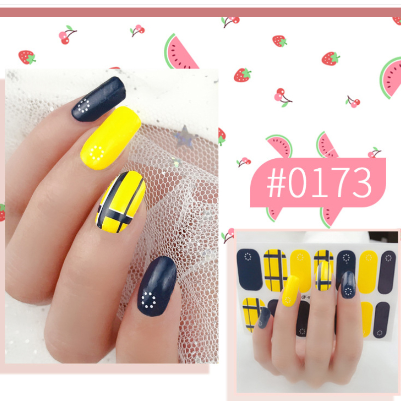 Bộ 14 sticker dán móng tay trang trí 3D