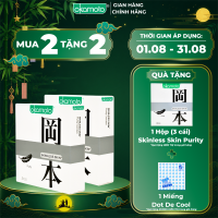 Combo 2 Hộp Bao Cao Su Okamoto Purity - Hộp 3 Cái