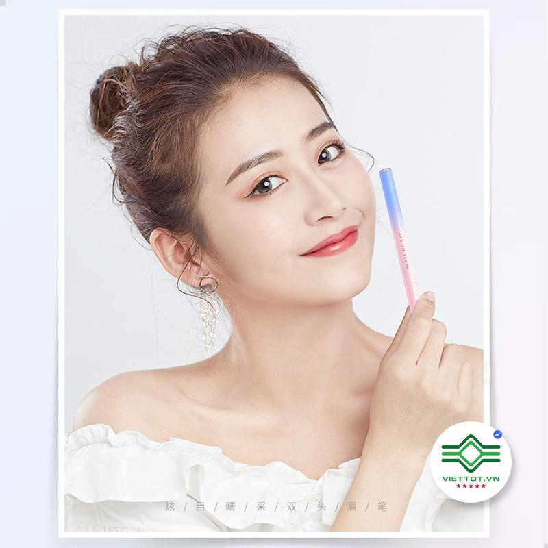 MAYCREATE – Chì kẻ mày 2 đầu chải mày Multi Purpose Eyebrown Pencil-VT044