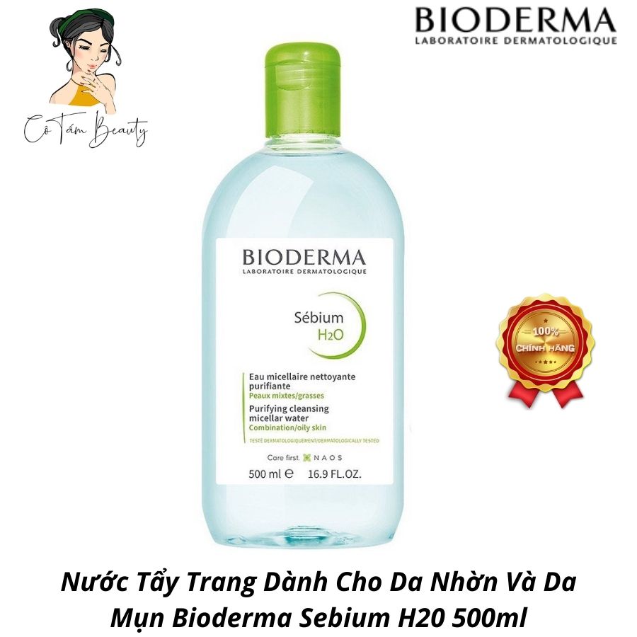 Nước Tẩy Trang Dành Cho Da Nhờn Và Da Mụn Bioderma Sebium H20 500ml