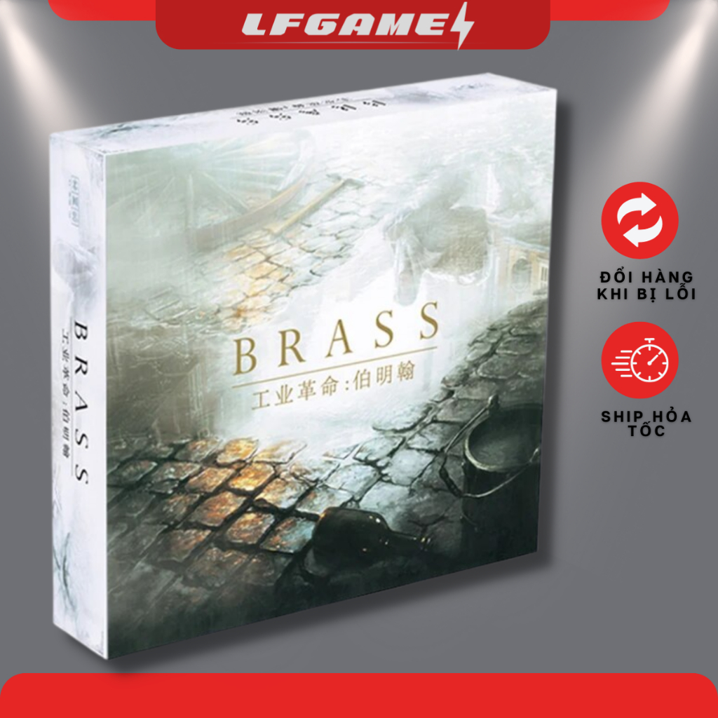 Bộ trò chơi Boardgame Brass: Birmingham phiên bản song ngữ TQ/ENG cao cấp token nhựa trò chơi thẻ bà