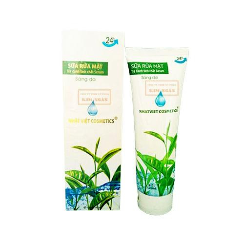 [Hcm]Trà Xanh Sữa Rửa Mặt Trắng Da Sạch Nhờn (120Ml) - Công Ty Kim Ngân