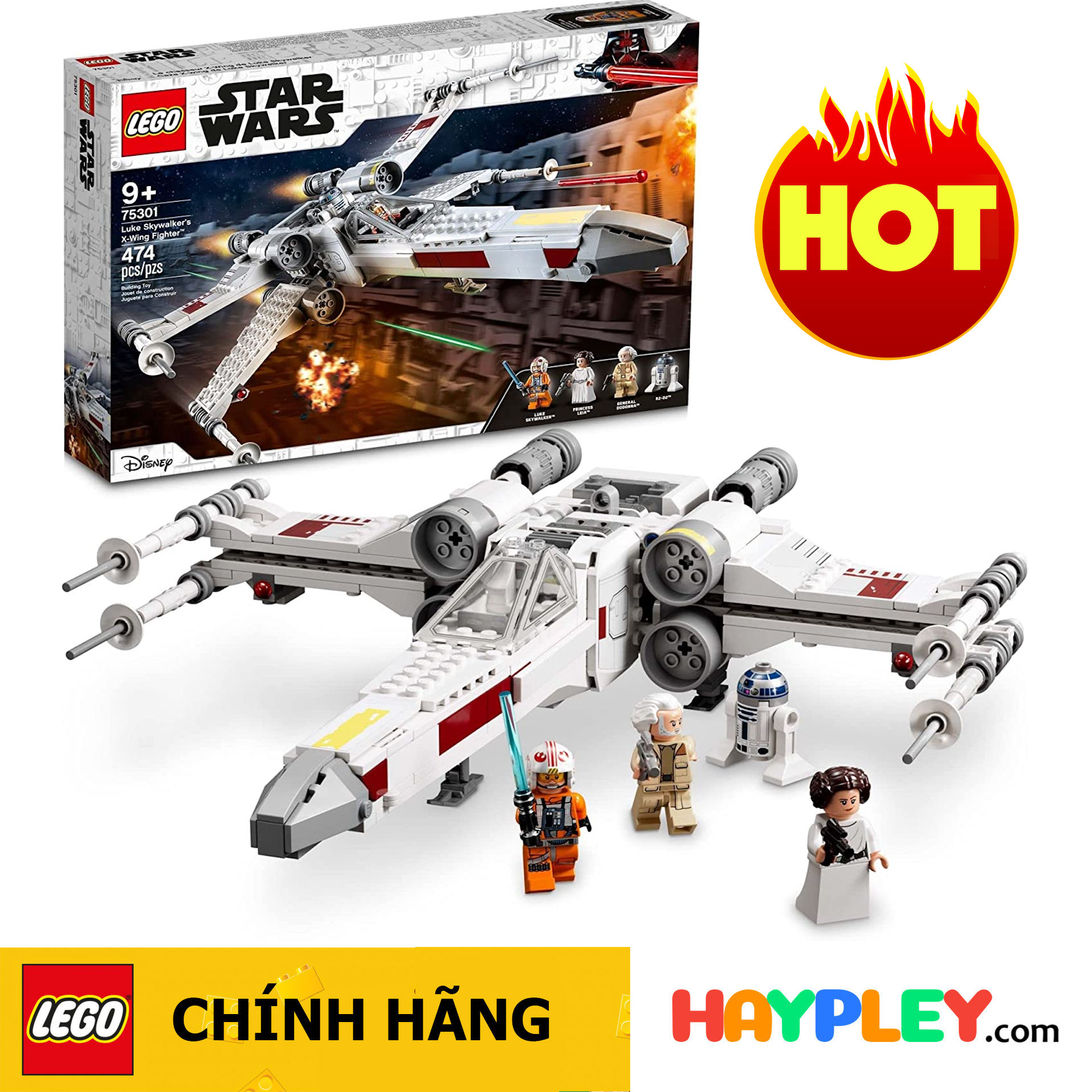 LEGO Star Wars 75301 Phi thuyền X-wing của Luke Skywalker - Haypley