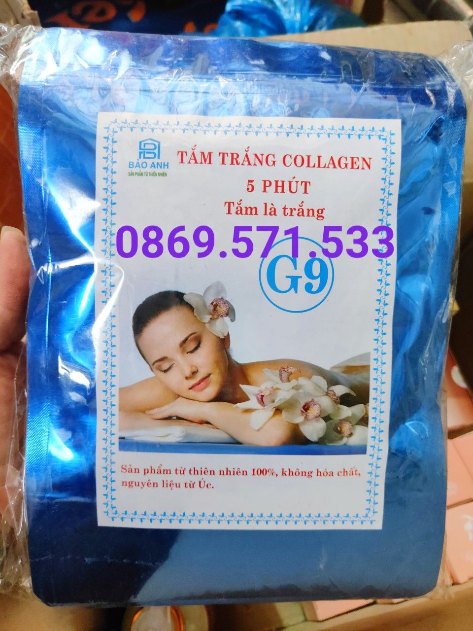 Tắm Trắng Collagen 5 Phút G9