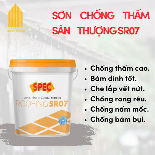 Sơn chống thấm sân thượng Suporseal Roofing RF02 bảo vệ ngôi nhà hoàn hảo - Dung tích 35L và 15L