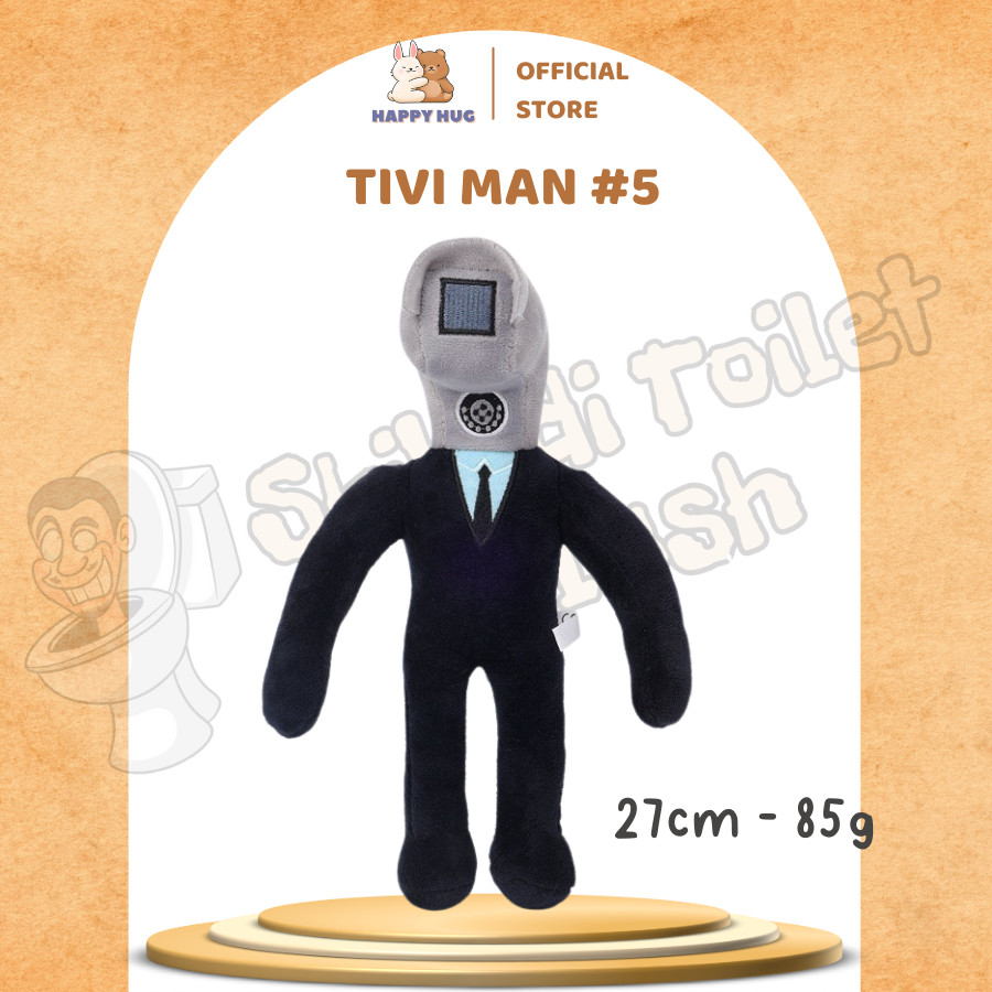 Gấu bông Skibidi Toilet Cameraman TV Man Titan Speakerman thú bông bồn cầu vui nhộn - HAPPY HUG