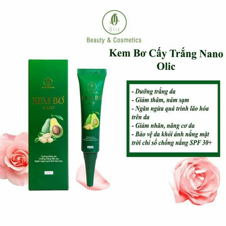 Kem Bơ Cấy Trắng Nano Olic Dưỡng Trắng Chống Lão Hóa Thay Thế Kem Nền Kem Lót Và Phán Phủ Thay Thế Kem Chống Nắng..(Sỉ Từ 5Sp)