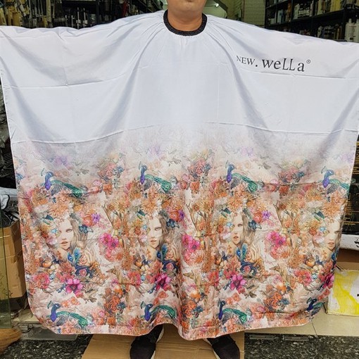 Áo choàng cắt tóc hoa New Wella