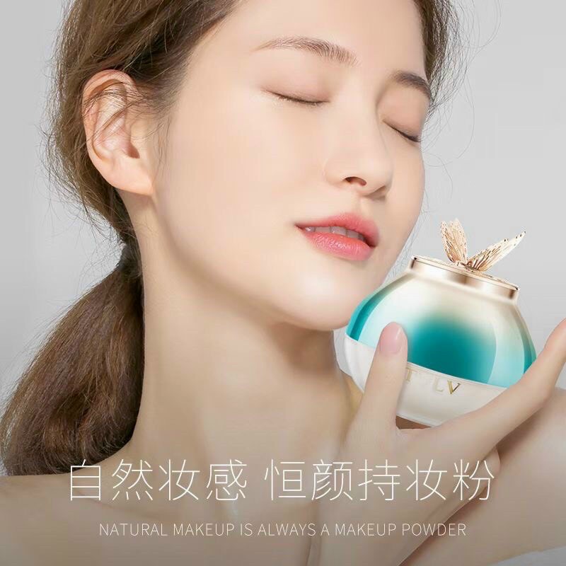 Phấn Phủ Bột Trang Điểm Siêu Mịn Air Powder Tvlv Bướm Vàng