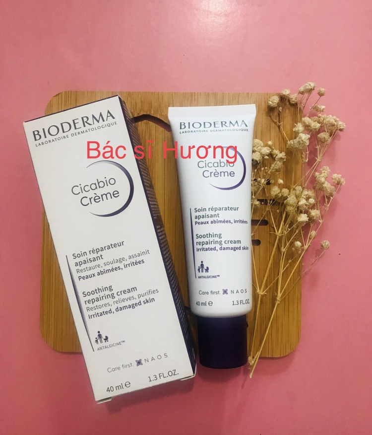 [Nhập Khẩu] Kem Dưỡng Bioderma Hỗ Trợ Phục Hồi Và Làm Dịu Da 40Ml Cicabio Creme(Bio Tím)