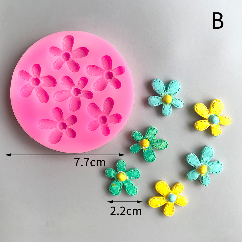 🔥🔥🔥WHPHous Hoa Cẩm Tú Cầu Silicone khuôn tự làm hương liệu nến thạch cao nhựa đất sét khuôn nhà bếp nướng bánh trang trí hoa khuôn