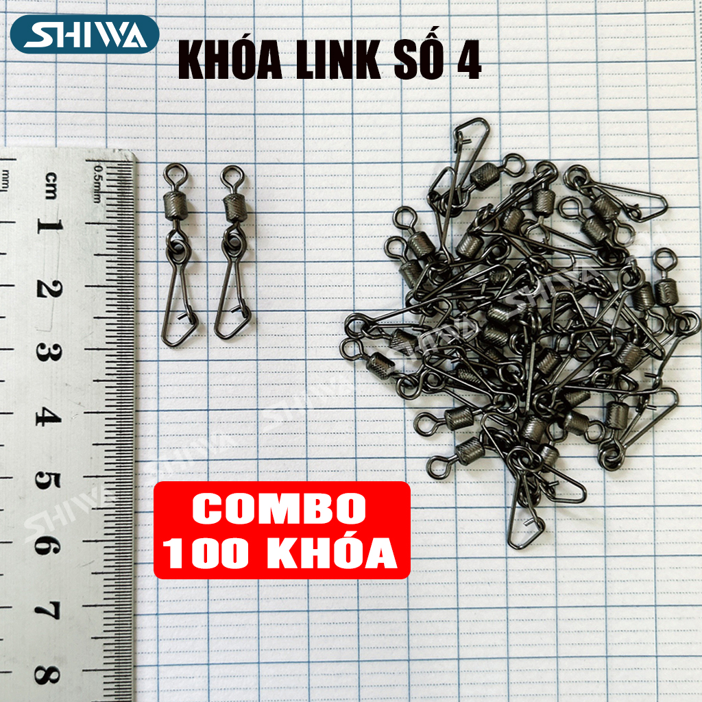 Khóa Link Câu Cá Câu Lure Cao Cấp - Khóa Link Câu Lure Cao Cấp Chất Liệu Thép Không Gỉ Ma Ní Câu Cá 