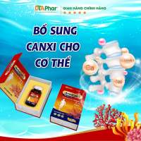 Viên uống bổ sung canxi giúp xương chắc khỏe tránh chuột rút cho mẹ bầu Anvicalci tảo biển đỏ - Hộp 30 viên