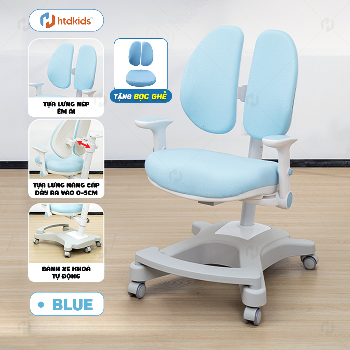 Ghế học sinh thông minh chống gù điều chỉnh tựa lưng CM808-HTDKIDS