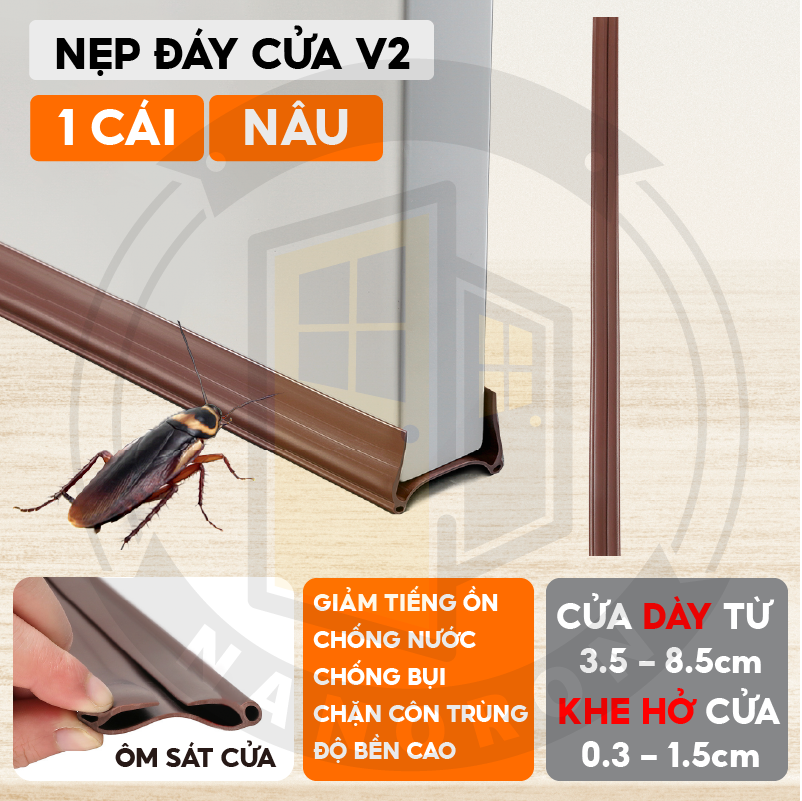 Miếng chặn khe đáy cửa thế hệ mới chống bụi Nẹp chặn cửa chắn khe hở thế hệ mới chống côn trùng giảm
