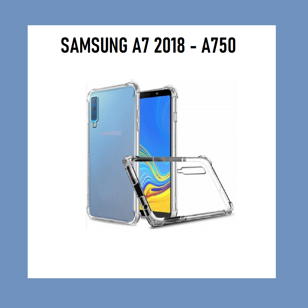 Ốp lưng Samsung A7 2018 - A750 dẻo trong TPU chống sốc 4 góc cạnh