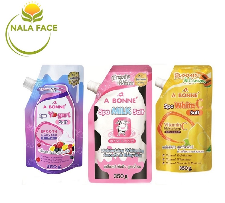 [HCM]LẺ 1 Muối tắm sữa bò tẩy tế bào chết A Bonne Spa Milk Salt 350gr - Chuẩn Thái