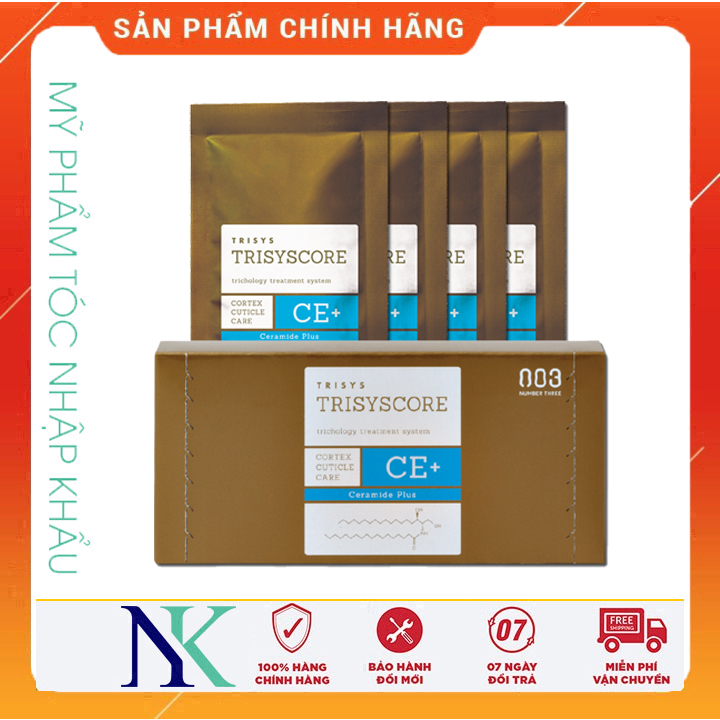 [Hcm]Kem Hấp Tại Nhà Numberthree Trisycore Ce Pack 12Ml *4