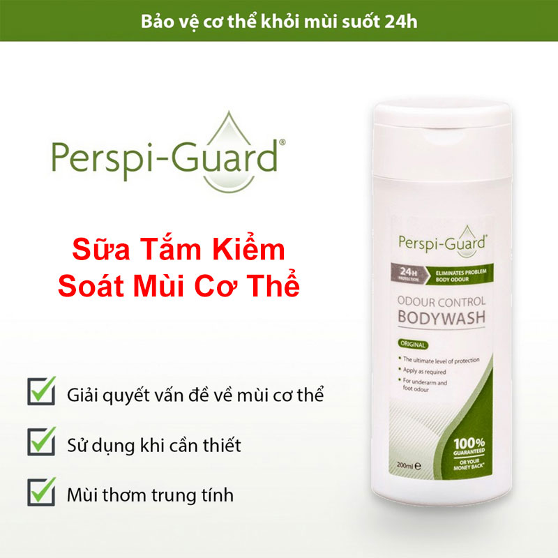 [Hcm]Sữa Tắm Ngăn Mồ Hôi Khử Khuẩn 24H Perspi Guard 200Ml