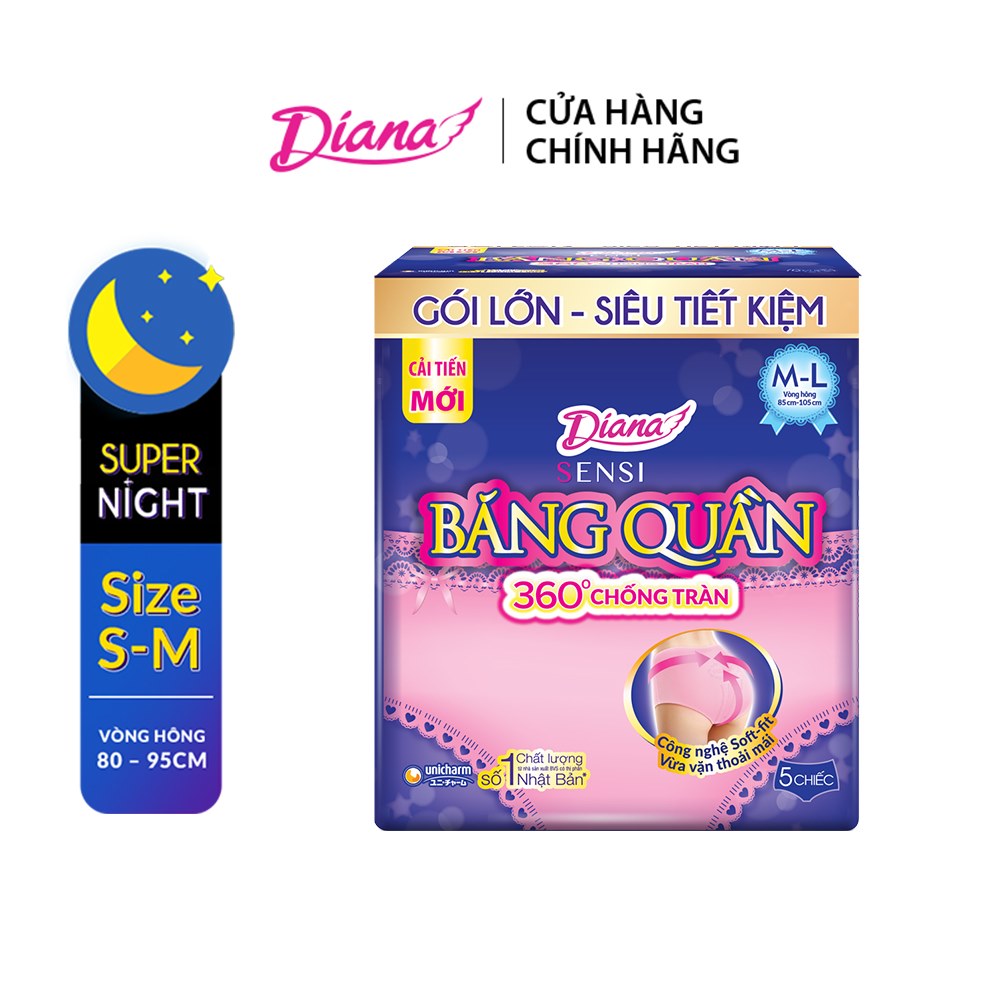 GIFT - BVS Diana Băng quần M/L 5 miếng