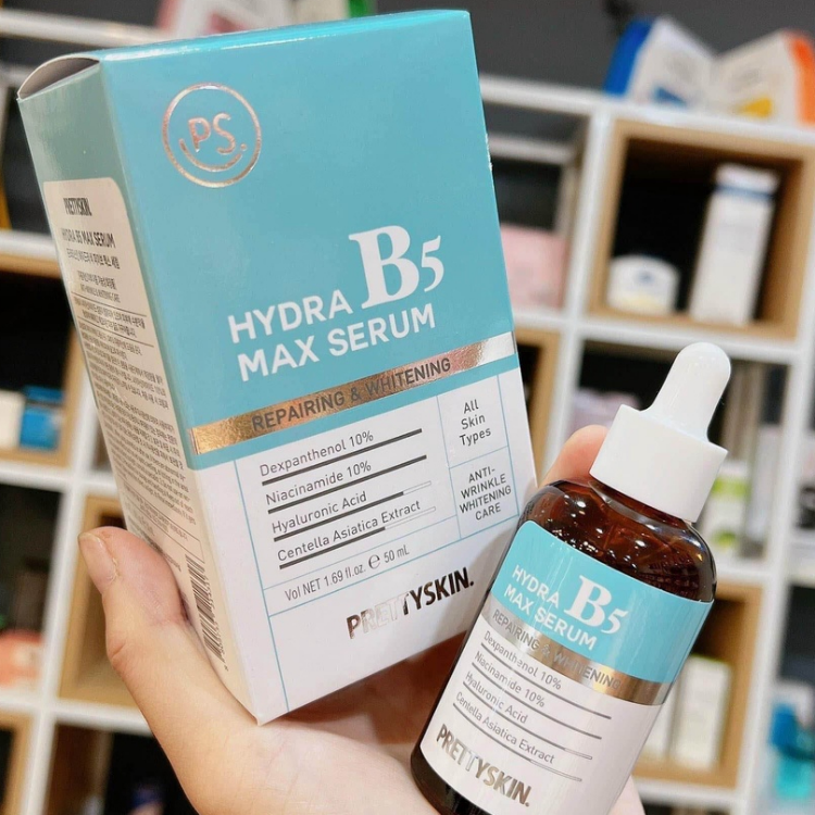 Serum phục hồi dưỡng trắng Hydra Max B5 Serum Prettyskin 50ml