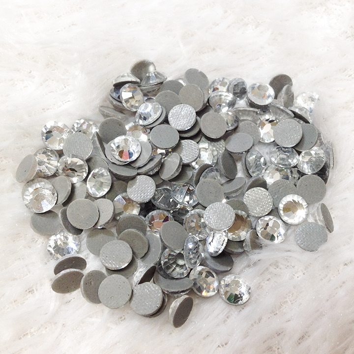 10 Hạt đá ủi áo size 7ly 7MM đá xoàn ủi nhiệt hong kong cao cấp đính kết trang phục quần áo thời tra