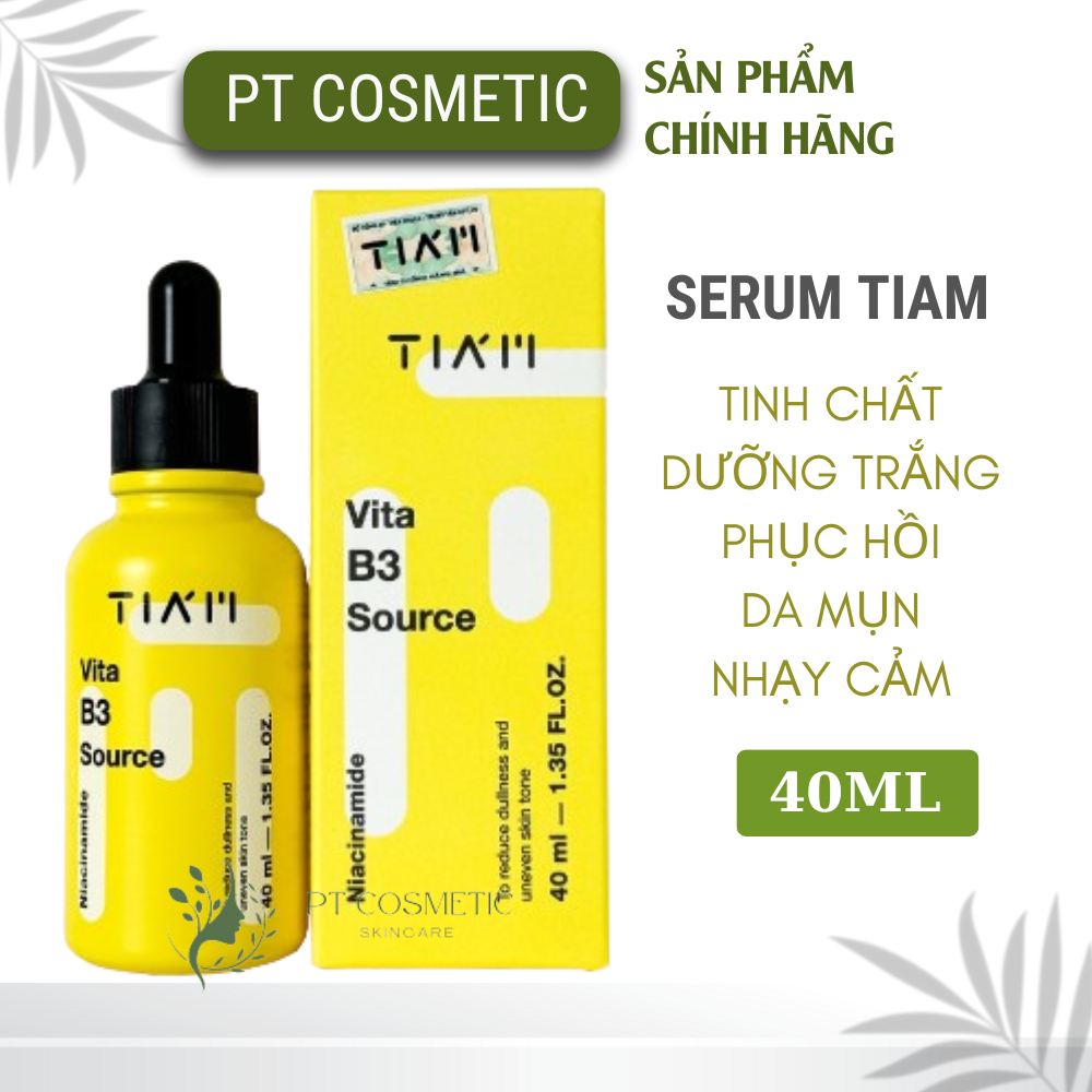 (HÀNG CTY) Serum Tiam Dưỡng Sáng Phục Hồi Cho Da Dầu Mụn Nhạy Cảm Niacinamide 10% + Arbutin 2% Vita 