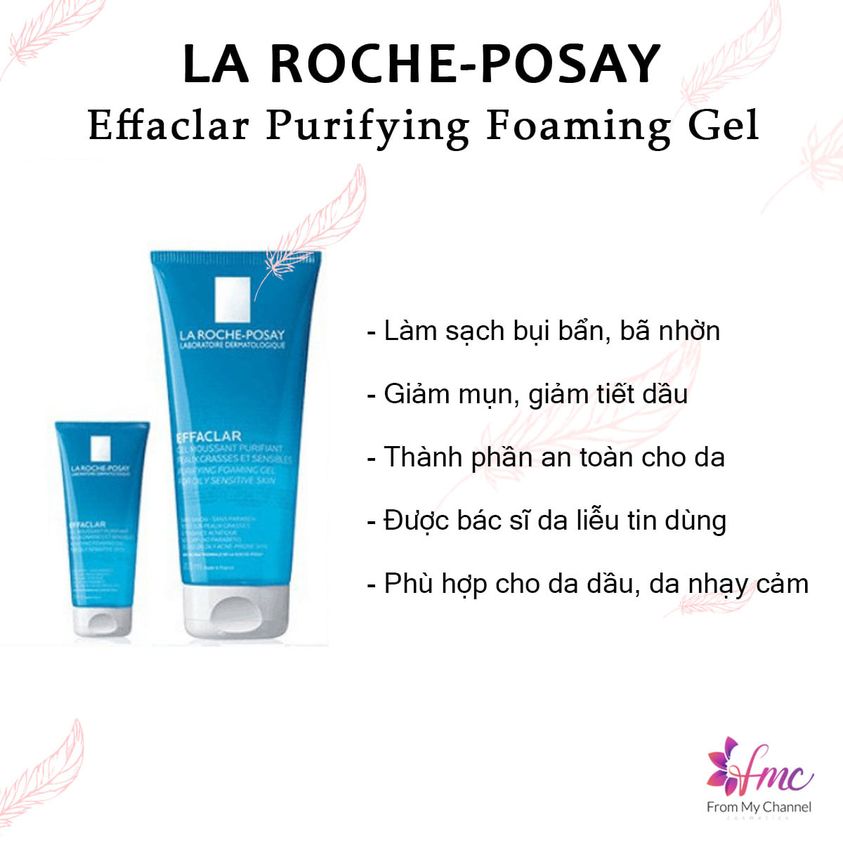 Sữa Rửa Mặt La Roche Posay Effaclar Purifying Foaming Gel Khắc Phục Tình Trạng Dầu Thừa Và Mụn