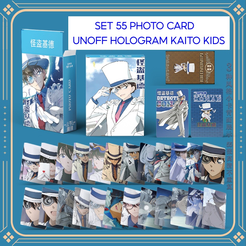 Set 55 lomo card Hologram-Thẻ bài KAITO KID 2024