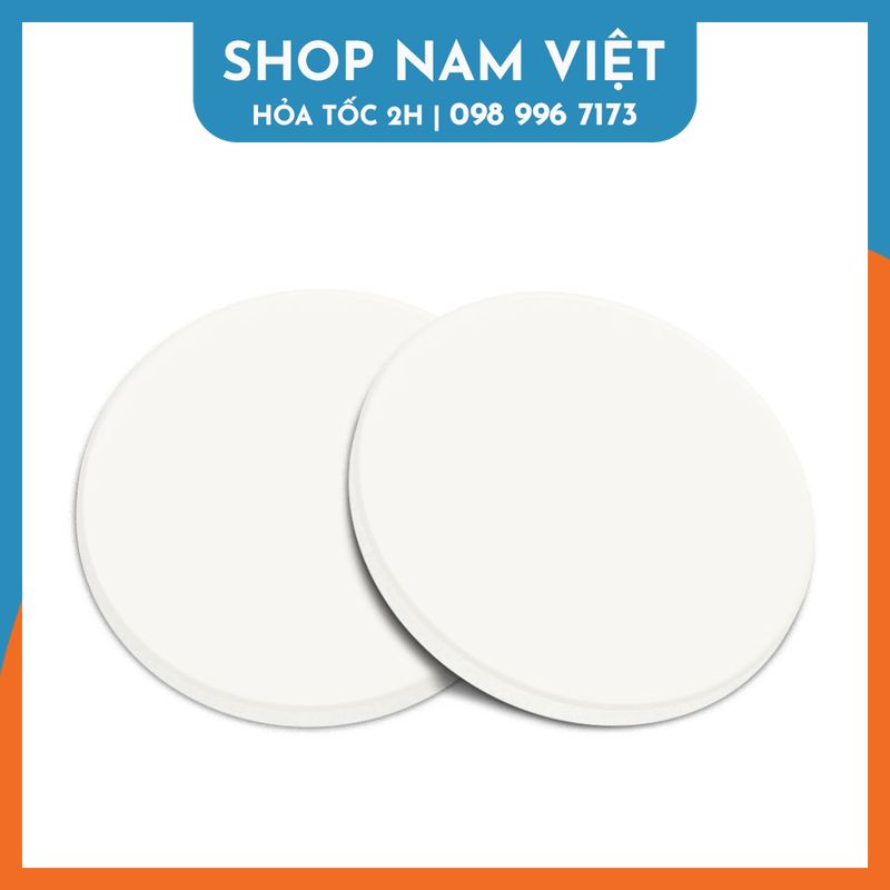 Lót Ly Ceramic Trắng Trơn Đế Lót Cốc Gốm Sứ Siêu Thấm Hút Thích Hợp Trang Trí DIY