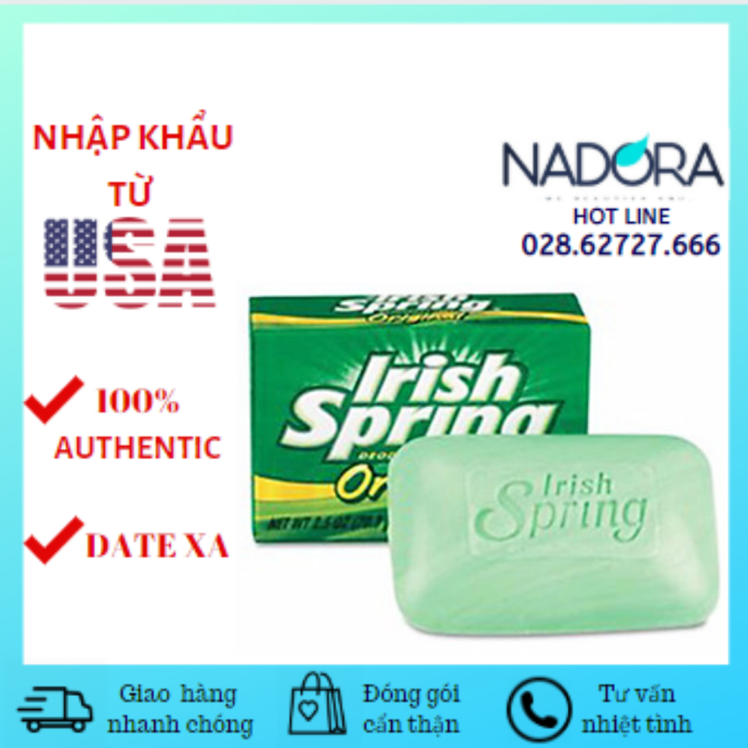 [Hcm][Bán Lẻ] Xà Bông Cục Irish Spring Deodorant Soap Original