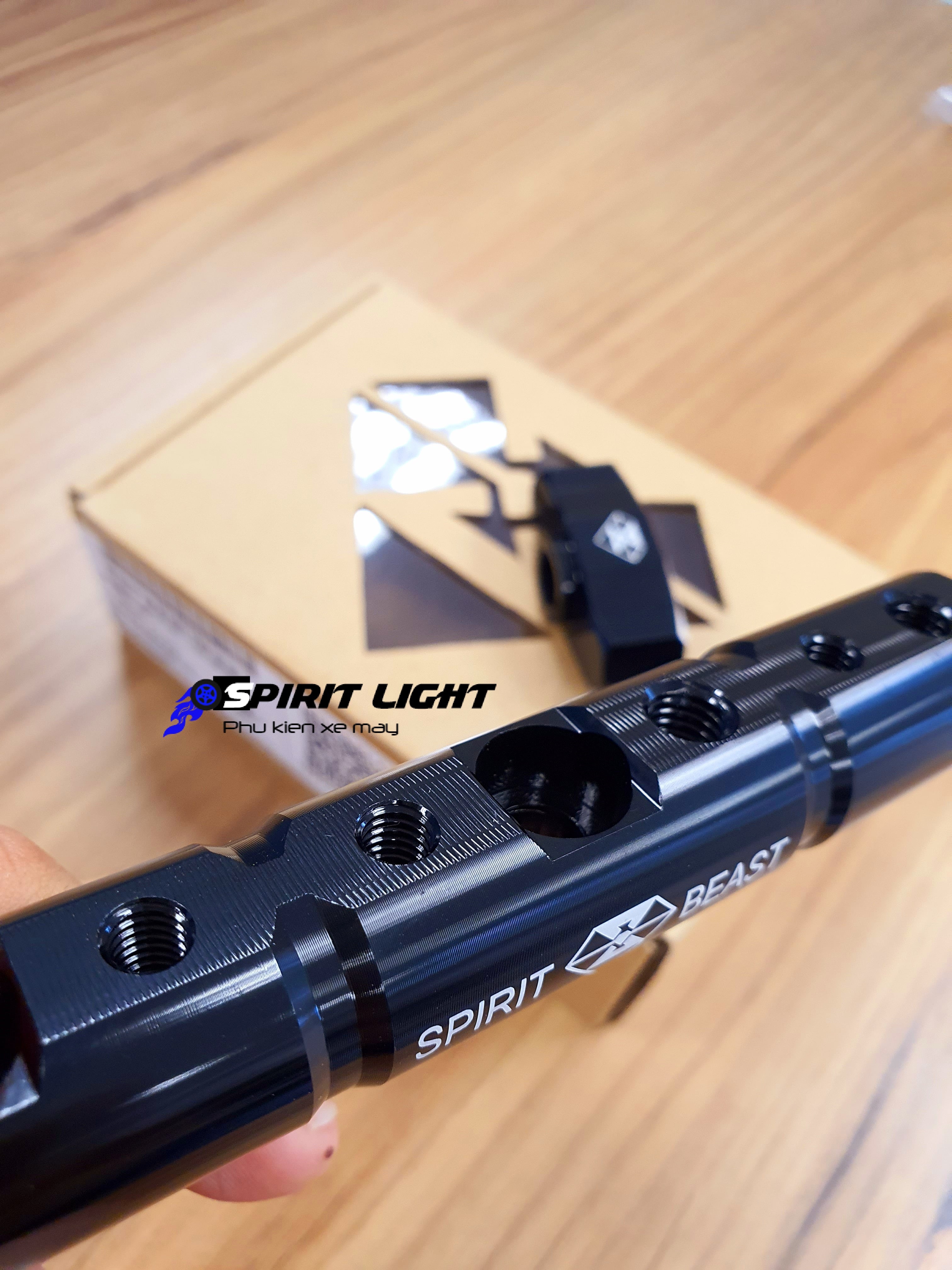 Bát (pát) trụ dài Spirit Beast chính hãng gắn đèn trợ sáng L4x giá đỡ điện thoại chân kính chiếu hậu